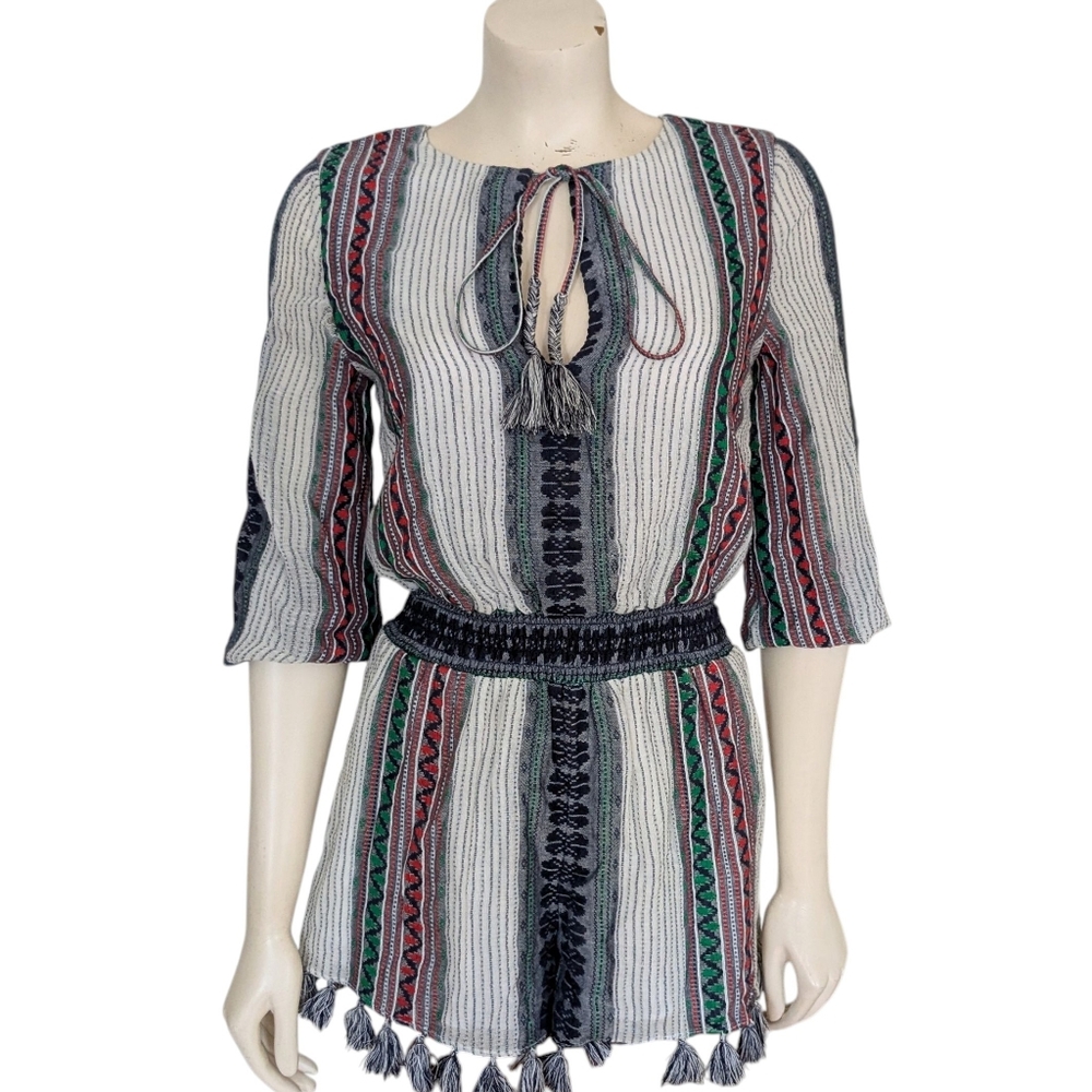 Alice + Olivia Nance Striped Romper Size 0